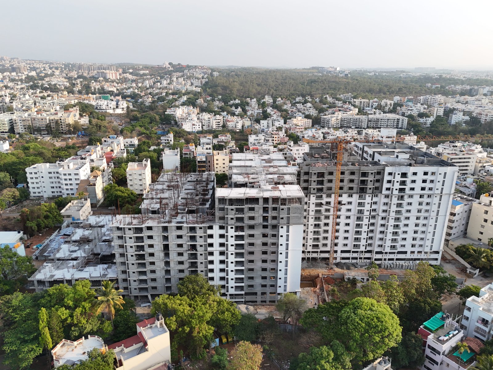 Elegant Tranquility Construction Progress - Deep-level excavation phase of premium 3 bhk flats for sale in south bangalore in RR nagar